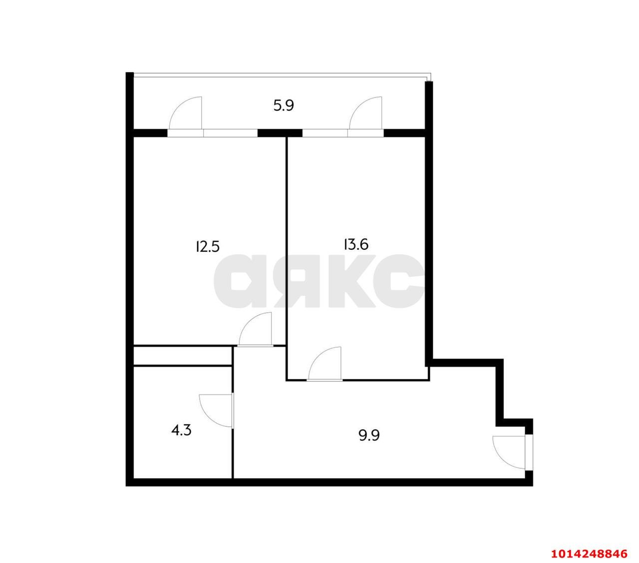Фото №10: 1-комнатная квартира 40&nbsp;м², 2/5&nbsp;эт. - Краснодар, Прикубанский внутригородской округ, Калинино, мкр. Завод Радиоизмерительных Приборов, ул. 1 Мая, 338