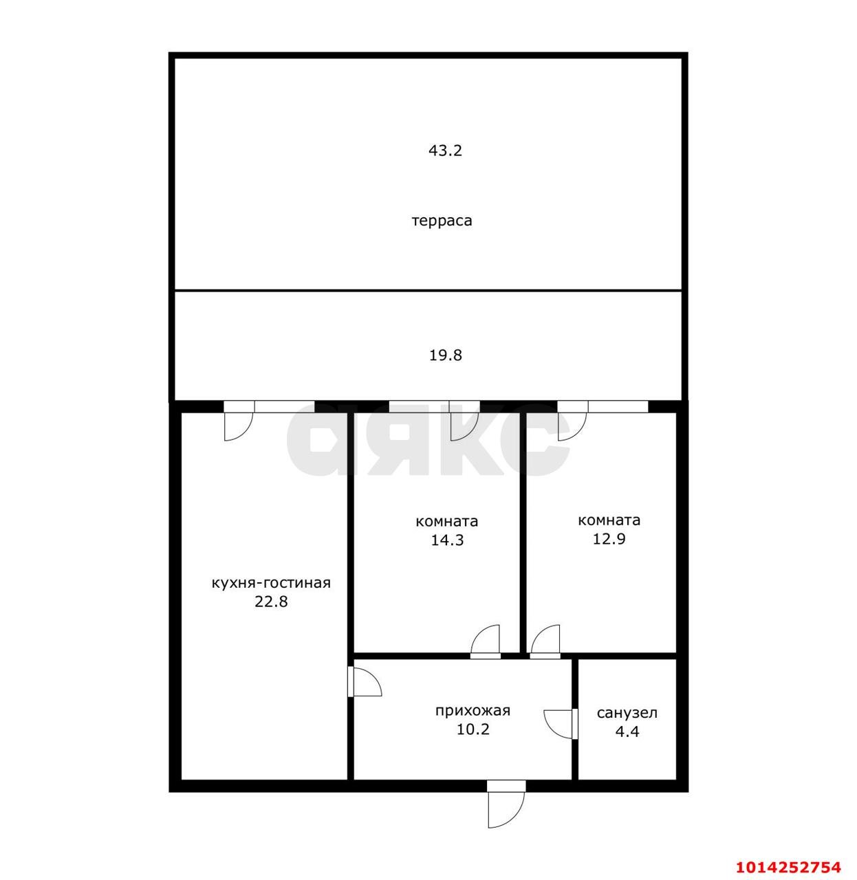 Фото №14: 2-комнатная квартира 120&nbsp;м², 2/16&nbsp;эт. - Краснодар, Прикубанский внутригородской округ, мкр. жилой комплекс Самолёт-4, ул. Ивана Беличенко, 89