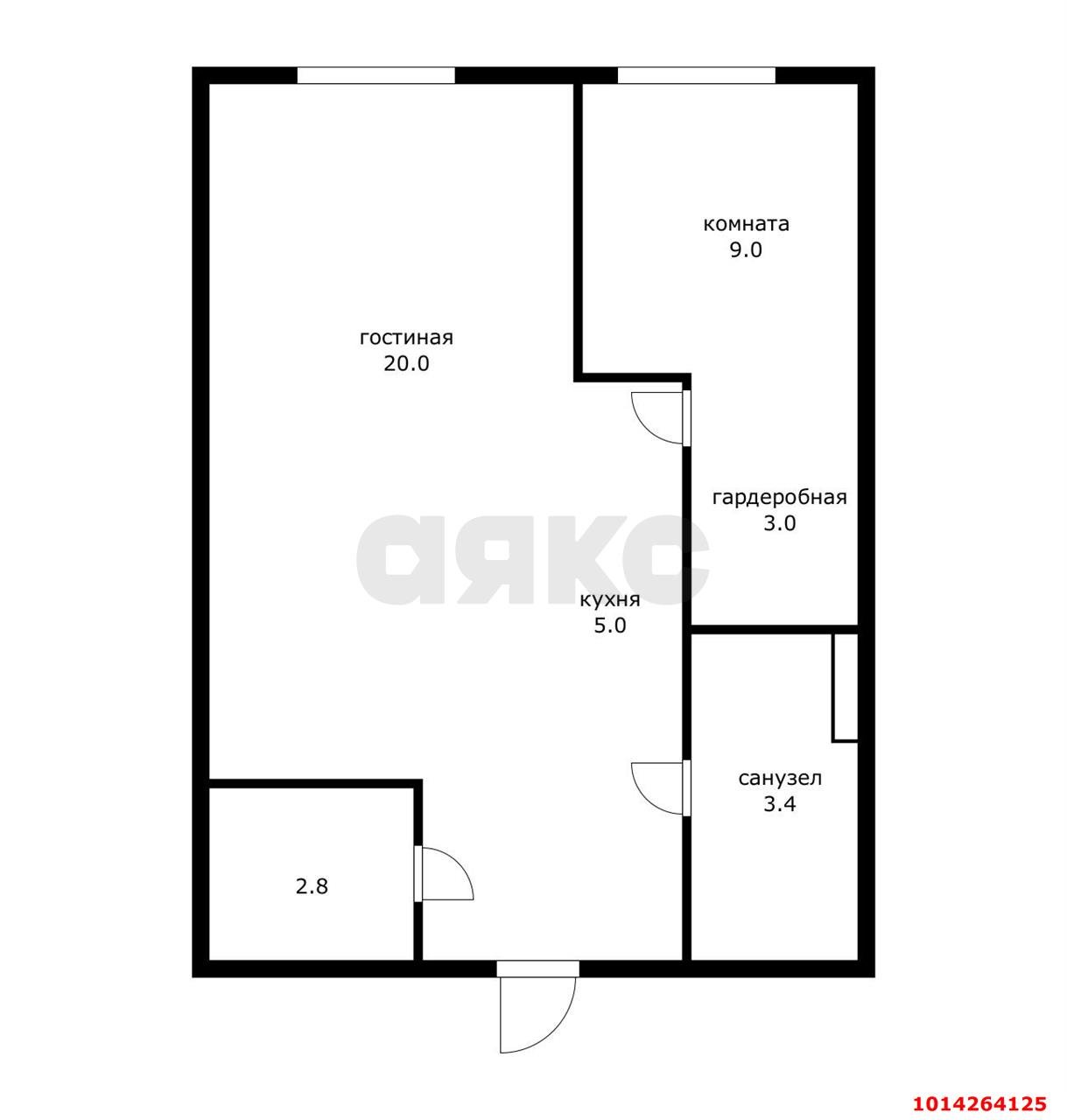 Фото №15: 1-комнатная квартира 41&nbsp;м², 19/25&nbsp;эт. - Краснодар, Центральный внутригородской округ, Центральный, мкр. ЖК Большой, ул. Красная, 176лит5/4