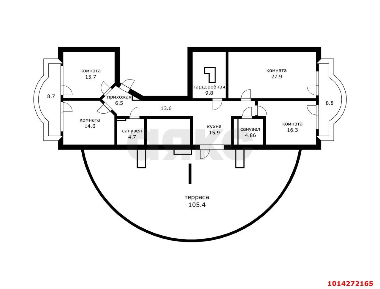 Фото №10: Пентхаус 378&nbsp;м², 9/10&nbsp;эт. - Славянск-на-Кубани, мкр. жилой комплекс Семь ветров, ул. Победы, 276к1