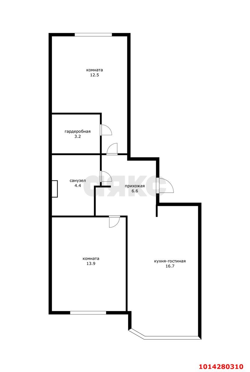 Фото №18: 2-комнатная квартира 57&nbsp;м², 2/16&nbsp;эт. - Краснодар, Прикубанский внутригородской округ, мкр. Достояние, ул. Григория Булгакова, 8к1