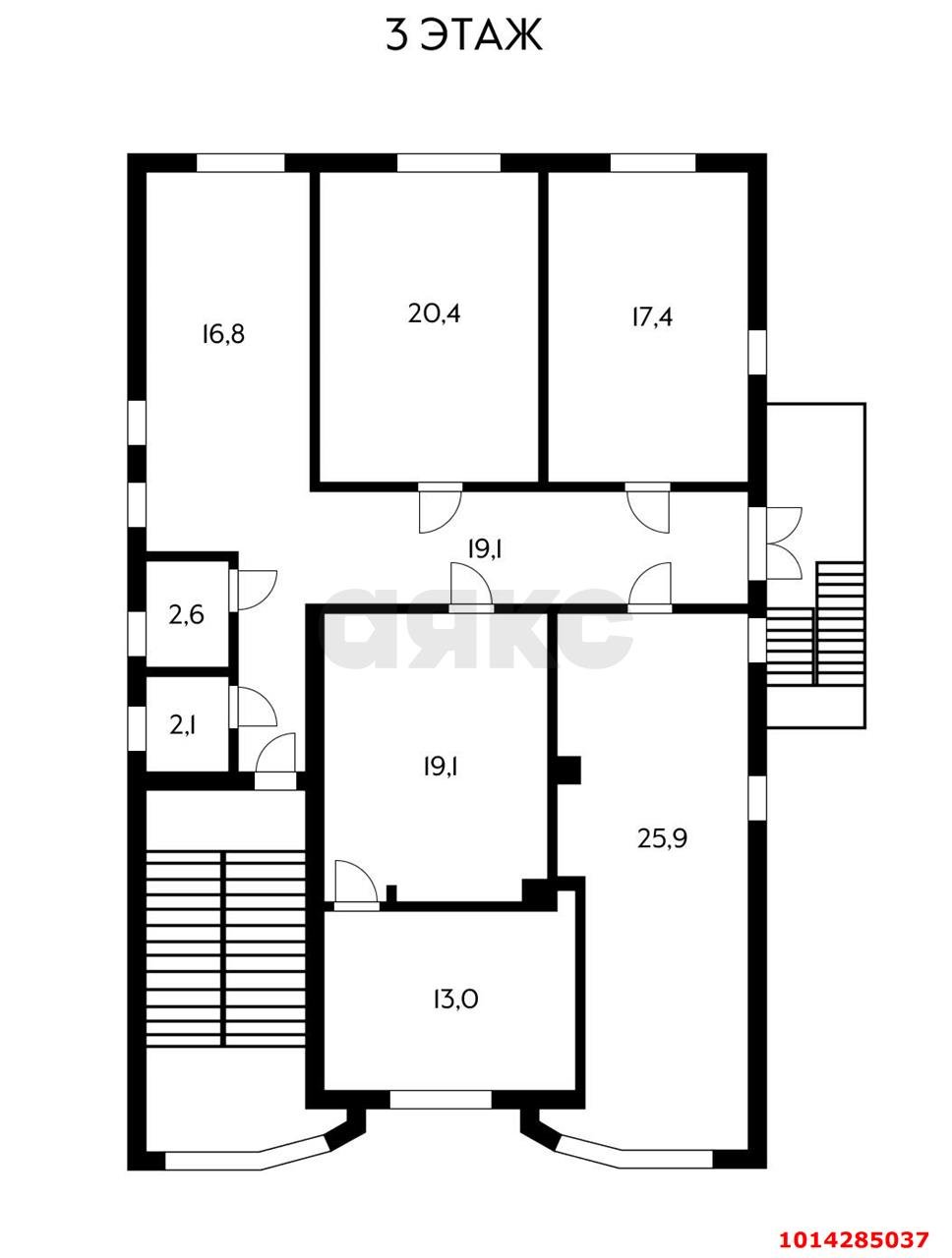 Фото №10: Отдельное здание 640&nbsp;м², 3/4&nbsp;эт. - Краснодар, Центральный внутригородской округ, мкр. Центральный, ул. Митрофана Седина, 142