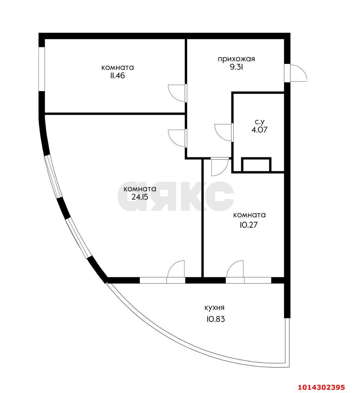 Фото №18: 2-комнатная квартира 58&nbsp;м², 17/19&nbsp;эт. - Краснодар, Прикубанский внутригородской округ, Россинского, мкр. жилой комплекс Red777, ул. Адмирала Крузенштерна, 5к1