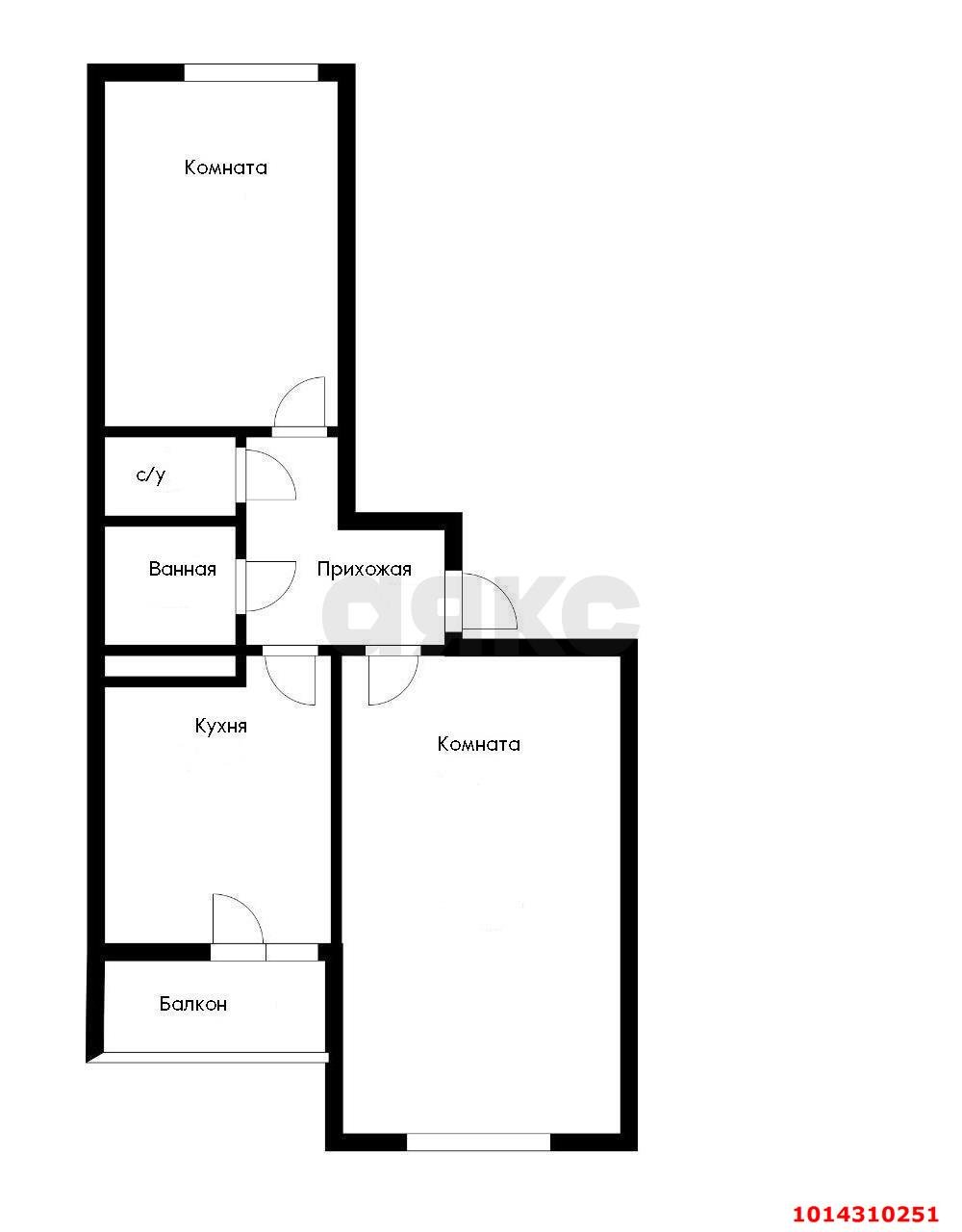 Фото №9: 2-комнатная квартира 59&nbsp;м², 6/9&nbsp;эт. - Новая Адыгея, мкр. жилой комплекс Мега-Победа, ул. Береговая, 3к13