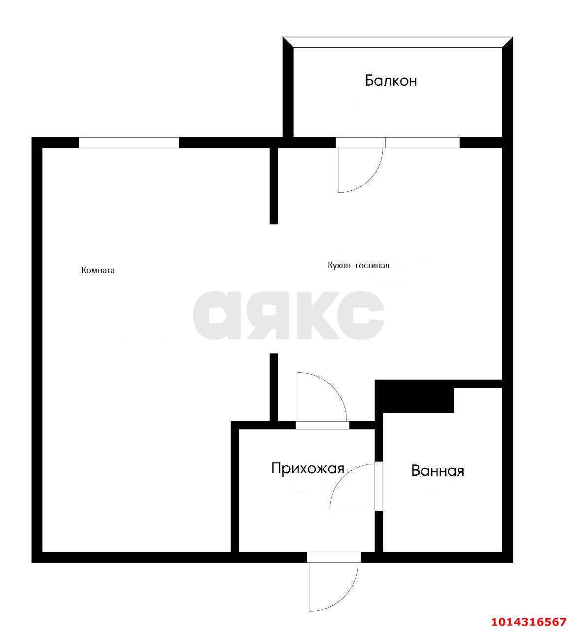 Фото №7: 1-комнатная квартира 33&nbsp;м², 3/3&nbsp;эт. - Краснодар, Прикубанский внутригородской округ, мкр. жилой комплекс Новая Португалия, ул. Лиссабонская, 80к2