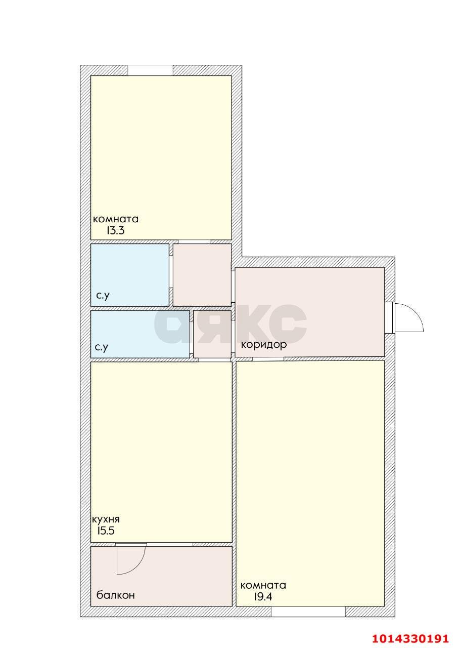 Фото №17: 2-комнатная квартира 73&nbsp;м², 9/12&nbsp;эт. - Краснодар, Западный внутригородской округ, мкр. Центральный, ул. Севастопольская, 5