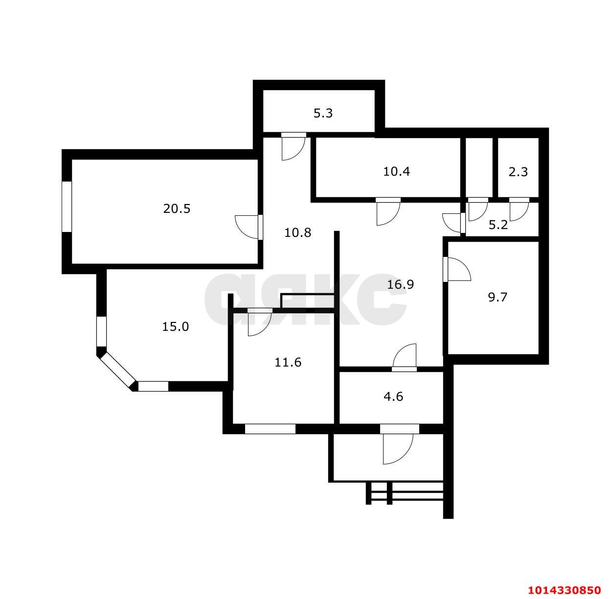 Фото №4: Торговое помещение 112&nbsp;м², 1/20&nbsp;эт. - Краснодар, Центральный внутригородской округ, мкр. Центральный, ул. Митрофана Седина, 131