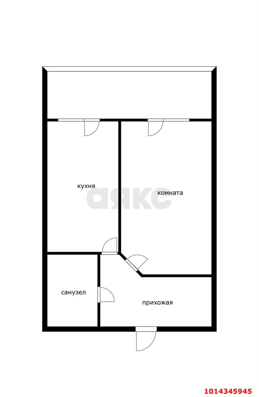 Фото №8: 1-комнатная квартира 35&nbsp;м², 4/5&nbsp;эт. - Краснодар, мкр. Прикубанский внутригородской округ, пр-д 1-й Сахалинский, 1