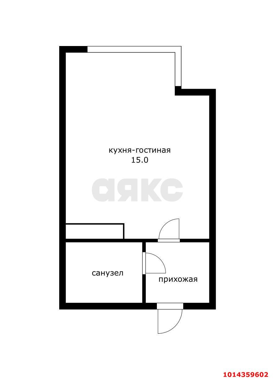 Фото №13: Студия 26&nbsp;м², 3/9&nbsp;эт. - Новая Адыгея, мкр. жилой комплекс Мега-Победа 2, ул. Песочная, 1к5