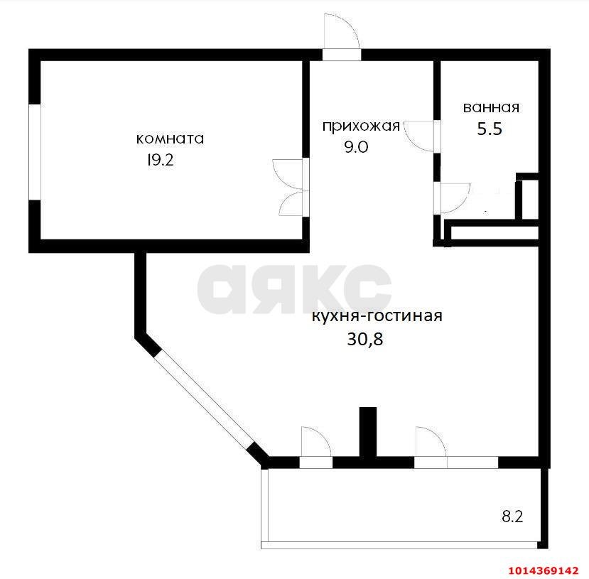 Фото №15: 2-комнатная квартира 72&nbsp;м², 16/22&nbsp;эт. - Краснодар, Западный внутригородской округ, Горогороды, ЖК Береговая-2, мкр. Центральный, ул. Береговая, 2к2