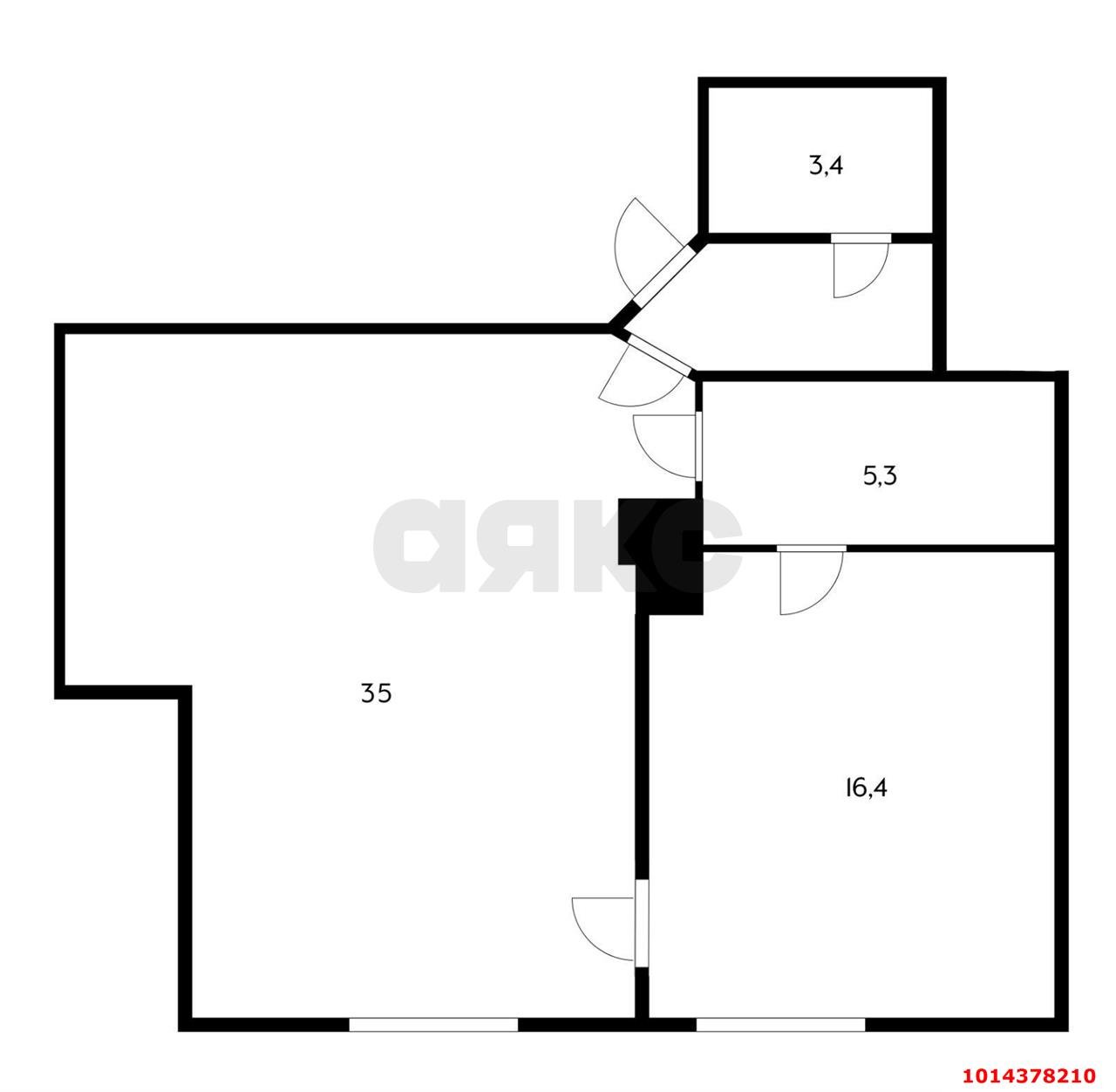 Фото №14: 2-комнатная квартира 64&nbsp;м², 2/3&nbsp;эт. - Краснодар, Центральный внутригородской округ, Покровка, мкр. Центральный, ул. Щорса, 5