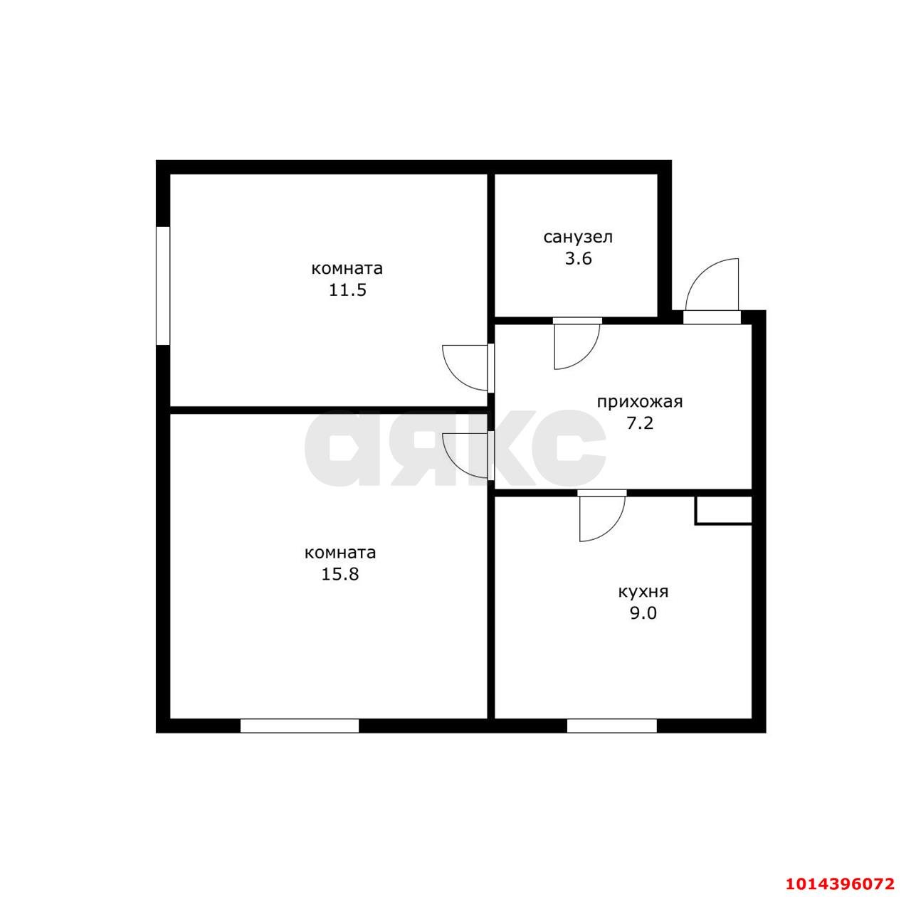 Фото №6: 2-комнатная квартира 47&nbsp;м², 1/4&nbsp;эт. - Адыгейск, пр-кт Ленина, 31