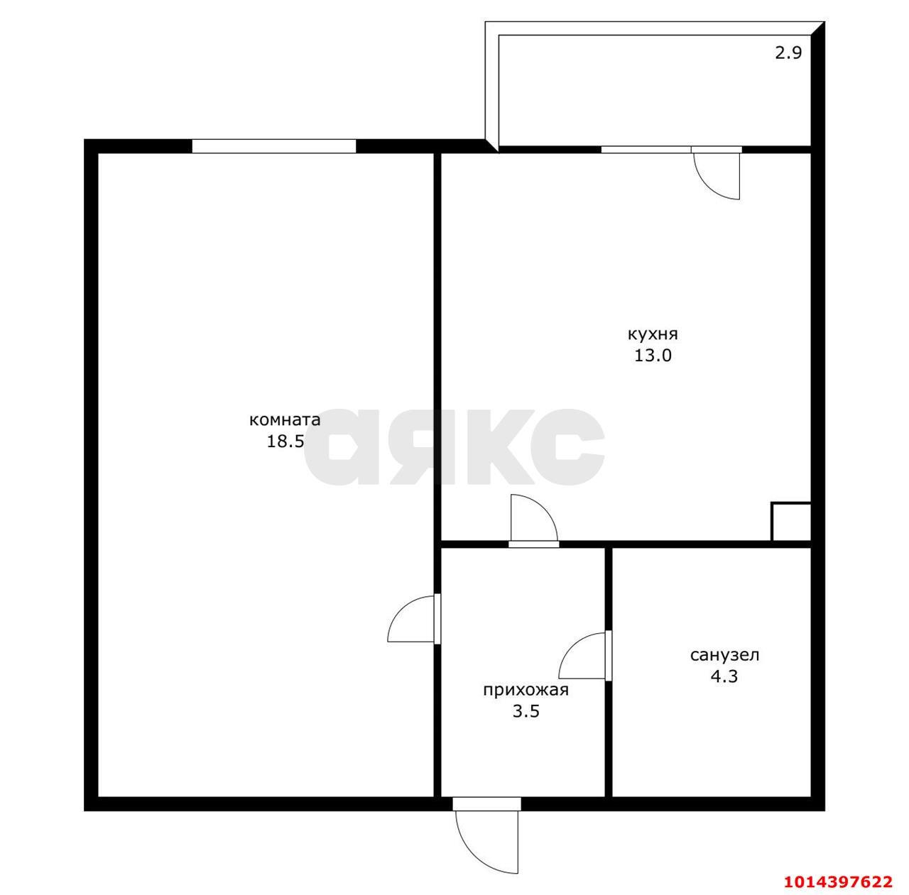 Фото №6: 1-комнатная квартира 39&nbsp;м², 1/4&nbsp;эт. - Адыгейск, пр-кт Ленина, 31