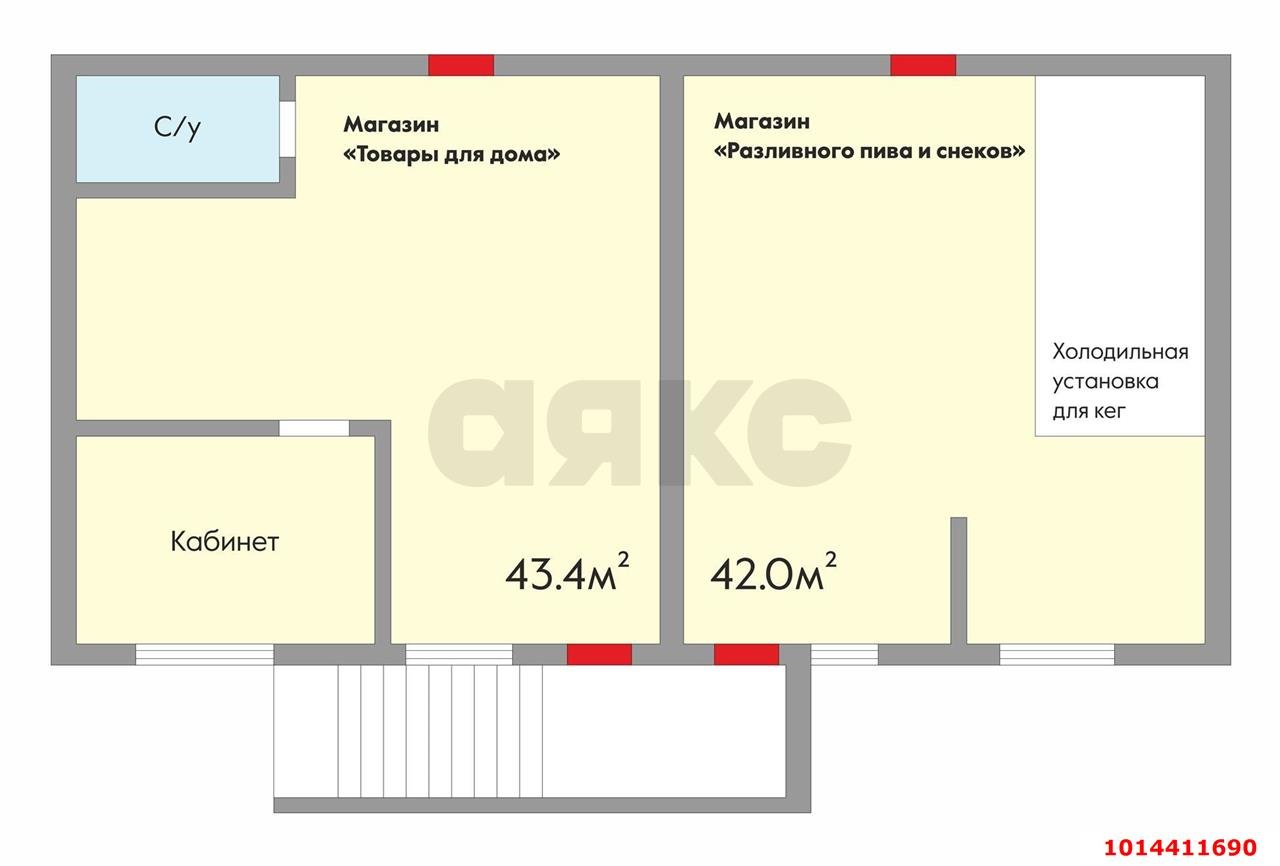 Фото №19: Торговое помещение 85&nbsp;м², 16&nbsp;эт. - Краснодар, Прикубанский внутригородской округ, мкр. Славянский, ул. Заполярная, 37к2