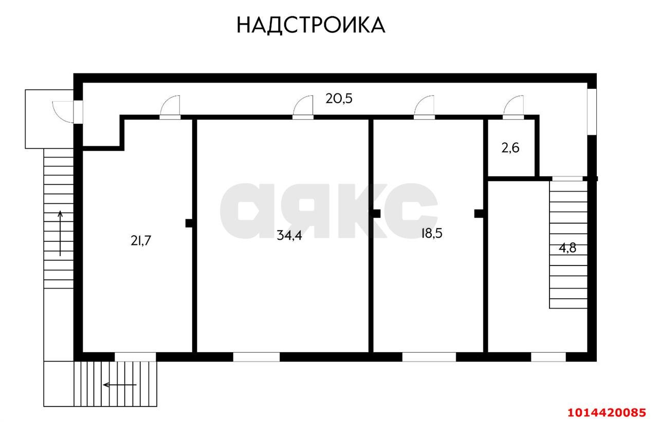 Фото №6: Отдельное здание 336&nbsp;м², 1/3&nbsp;эт. - Краснодар, Центральный внутригородской округ, мкр. Центральный, ул. Красная, 68