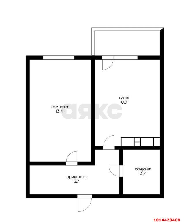 Фото №3: 1-комнатная квартира 35&nbsp;м², 14/16&nbsp;эт. - Краснодар, Прикубанский внутригородской округ, мкр. жилой комплекс Ракурс, ул. имени Героя Ростовского, 8к6
