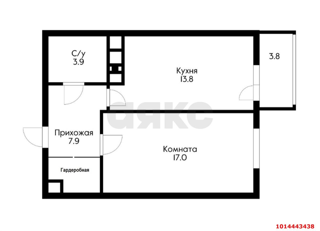 Фото №10: 1-комнатная квартира 47&nbsp;м², 7/15&nbsp;эт. - Краснодар, Карасунский внутригородской округ, жилой комплекс Империал, ж/м Пашковский, ул. Леонида Лаврова, 8к4