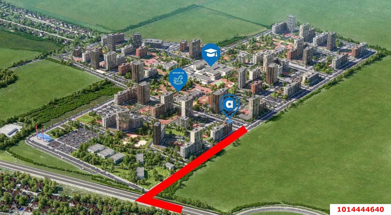 Фото №2: Торговое помещение 95&nbsp;м², 1/9&nbsp;эт. - Краснодар, Прикубанский внутригородской округ, мкр. ЖК Тёплые Края, ул. имени Виктора Анфиногенова, 12к3