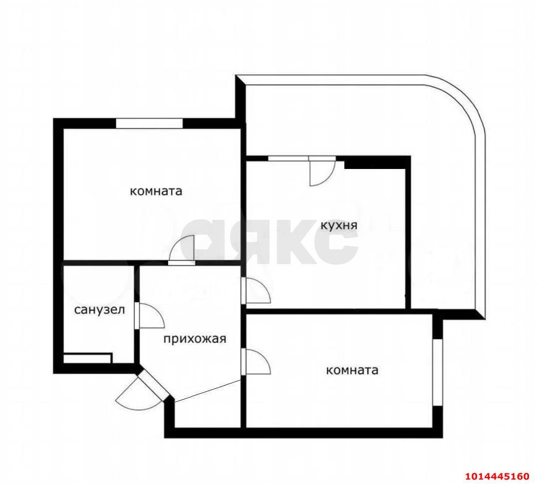 Фото №3: 2-комнатная квартира 74&nbsp;м², 18/18&nbsp;эт. - Краснодар, Прикубанский внутригородской округ, мкр. Достояние, ул. Григория Булгакова, 6