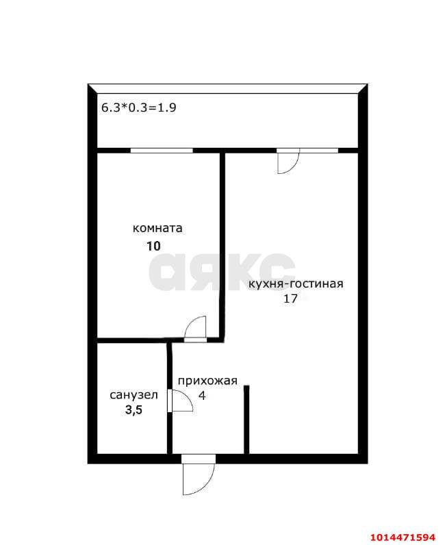 Фото №1: 1-комнатная квартира 36&nbsp;м², 19/19&nbsp;эт. - Краснодар, Карасунский внутригородской округ, Гидростроителей, мкр. жилой комплекс Премьера, ул. Автолюбителей, 1/7к1