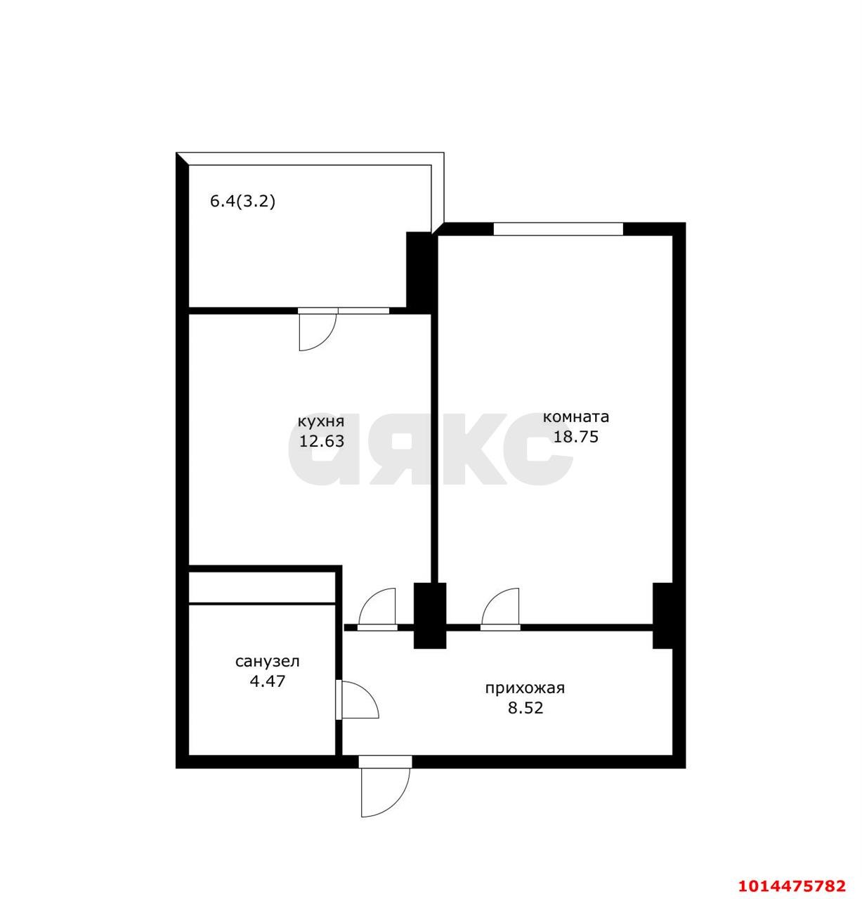 Фото №2: 1-комнатная квартира 47&nbsp;м², 5/16&nbsp;эт. - Краснодар, Западный внутригородской округ, мкр. ЖК Аврора, ул. имени Дзержинского, 95