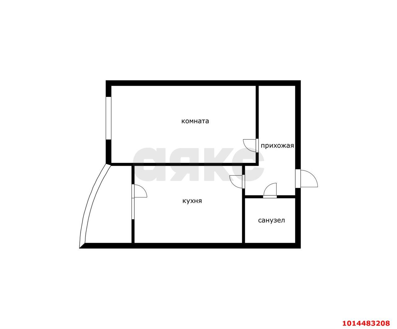 Фото №4: 1-комнатная квартира 38&nbsp;м², 17/24&nbsp;эт. - Краснодар, Прикубанский внутригородской округ, мкр. Любимово, 10