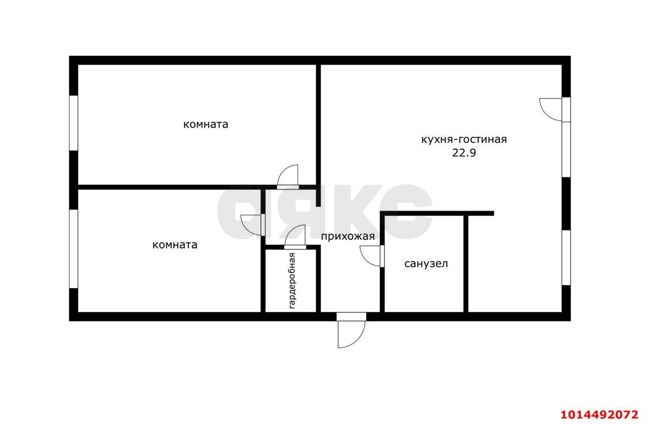 Фото №18: 3-комнатная квартира 64&nbsp;м², 3/5&nbsp;эт. - Краснодар, мкр. Западный внутригородской округ, ул. Рашпилевская, 176