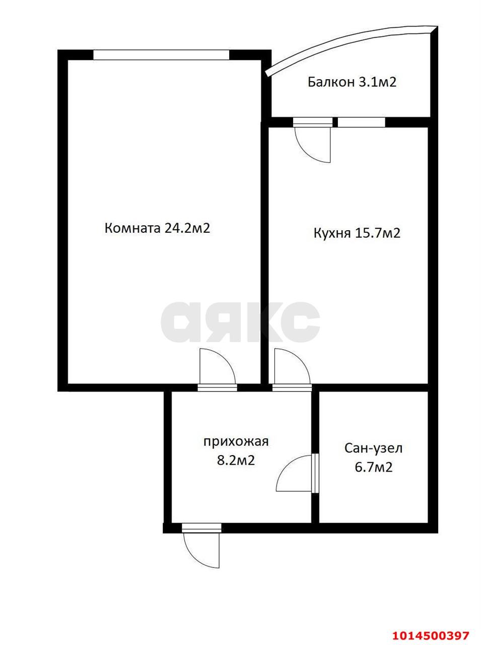 Фото №19: 1-комнатная квартира 56&nbsp;м², 5/16&nbsp;эт. - Краснодар, Западный внутригородской округ, мкр. Центральный, ул. Кубанская набережная, 31/1
