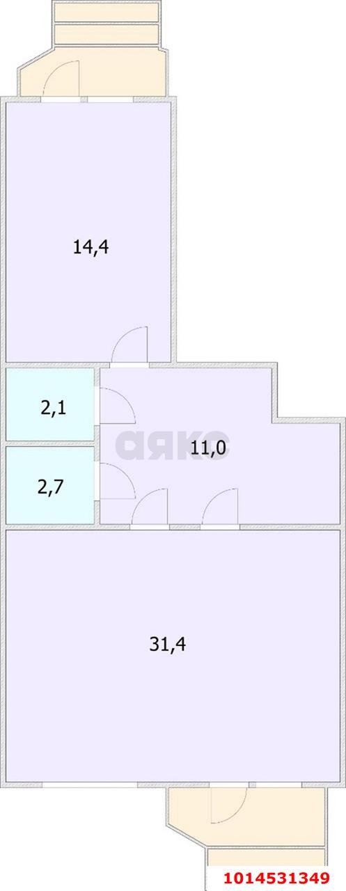 Фото №2: Торговое помещение 61&nbsp;м², 1/24&nbsp;эт. - Краснодар, Прикубанский внутригородской округ, Панорама, мкр. ЖК Севастопольский, ул. Восточно-Кругликовская, 20