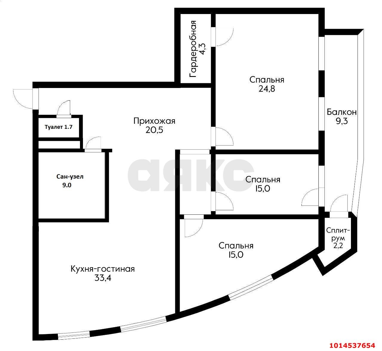 Фото №15: 3-комнатная квартира 130&nbsp;м², 8/16&nbsp;эт. - Краснодар, Западный внутригородской округ, мкр. Центральный, ул. Кубанская набережная, 23/1