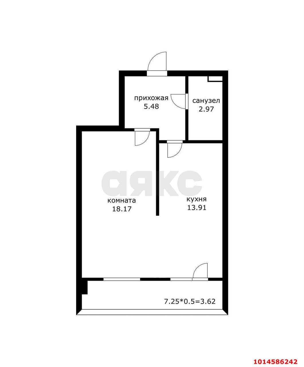 Фото №10: 1-комнатная квартира 40&nbsp;м², 3/17&nbsp;эт. - Краснодар, Прикубанский внутригородской округ, Музыкальный, мкр. ЖК Жемчужина, ул. имени Ф.И. Шаляпина, 30/1к1