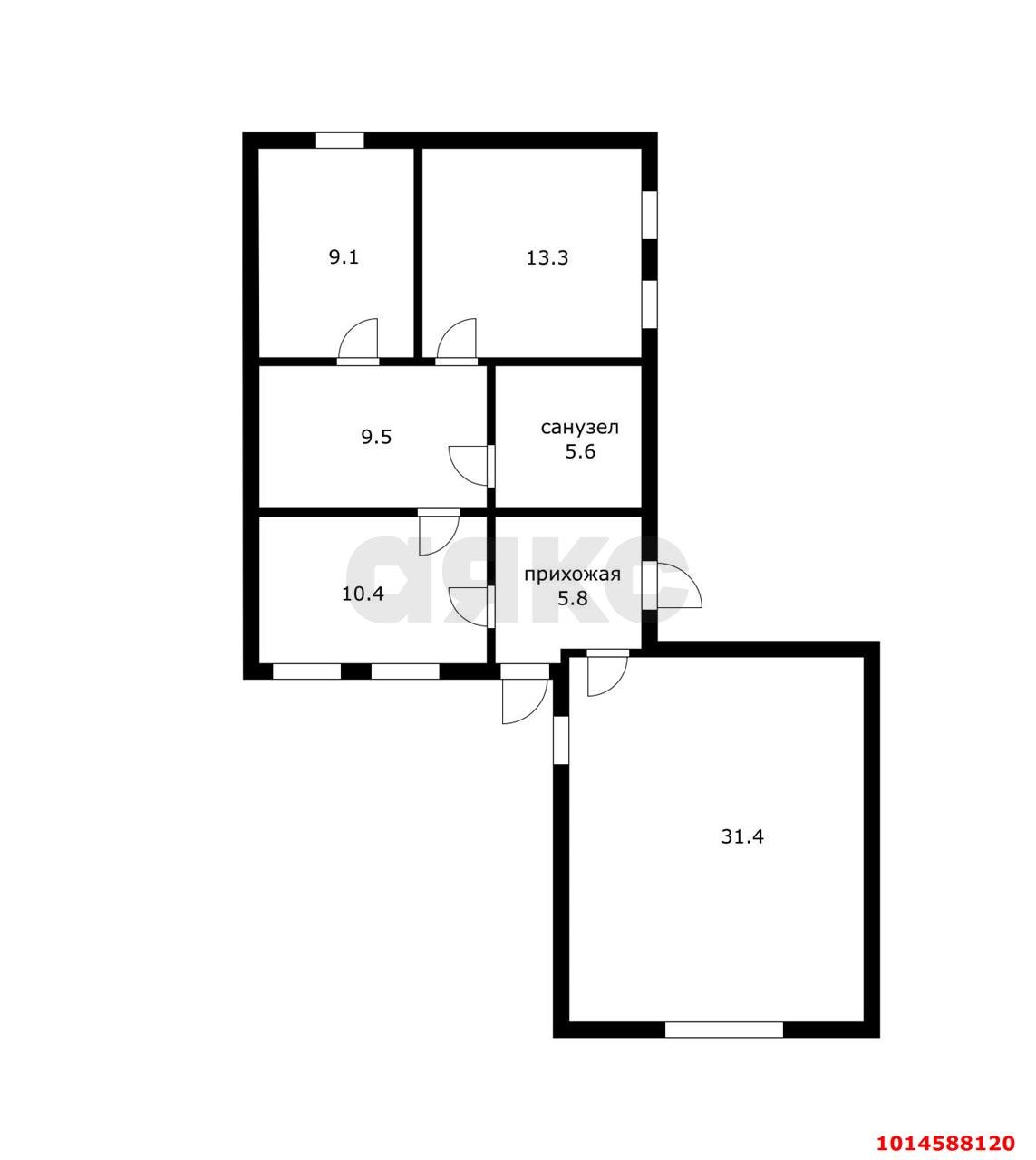Фото №6: Дом 85&nbsp;м² + 2.38&nbsp;сот., 1&nbsp;эт. - Тлюстенхабль, ул. Ленина, 18
