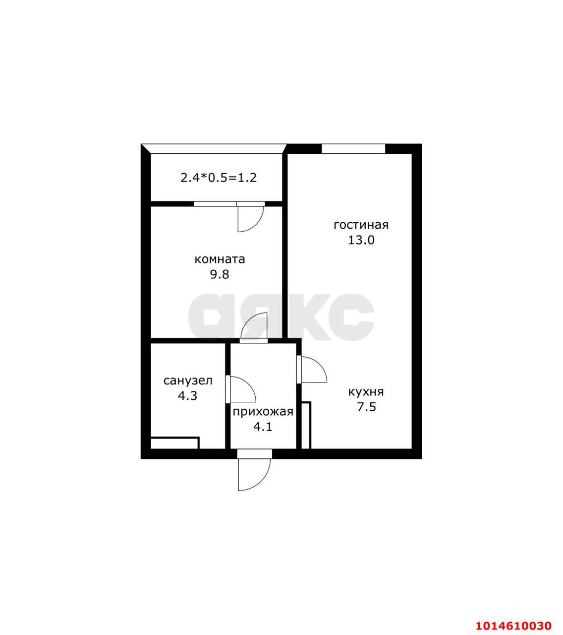 Фото №14: 1-комнатная квартира 40&nbsp;м², 2/9&nbsp;эт. - Краснодар, Прикубанский внутригородской округ, мкр. жилой комплекс Югге, ул. имени Бориса Розинга, 2к6
