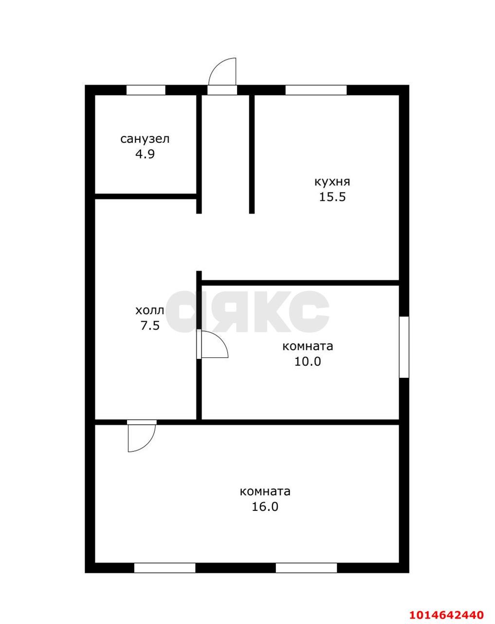 Фото №11: 2-комнатная квартира 55&nbsp;м², 1/2&nbsp;эт. - отделения № 2 СКЗНИИСиВ, мкр. Прикубанский внутригородской округ, ул. Главная, 34
