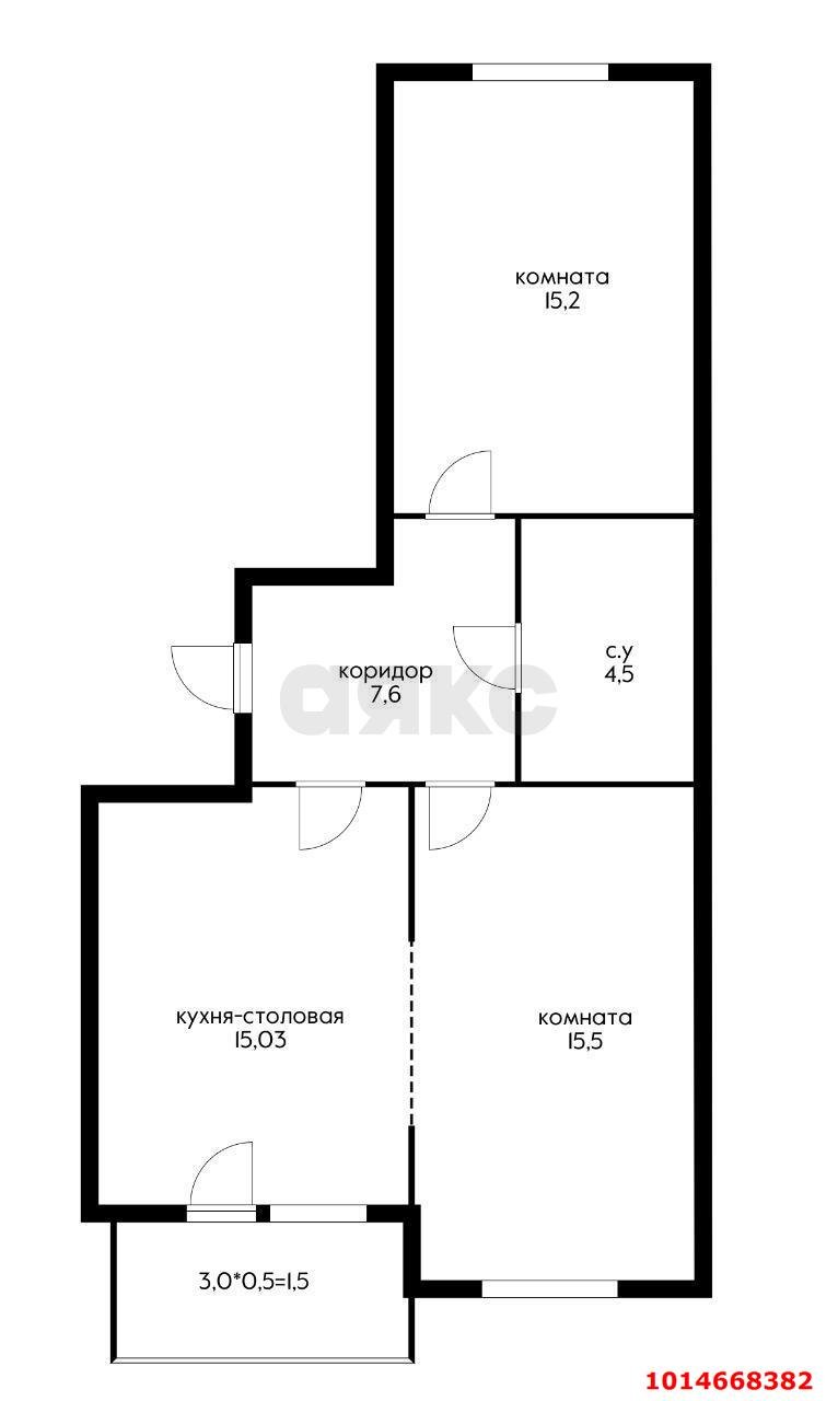 Фото №13: 2-комнатная квартира 63&nbsp;м², 11/19&nbsp;эт. - Краснодар, Прикубанский внутригородской округ, мкр. жилой комплекс Новелла, ул. Питерская, 40