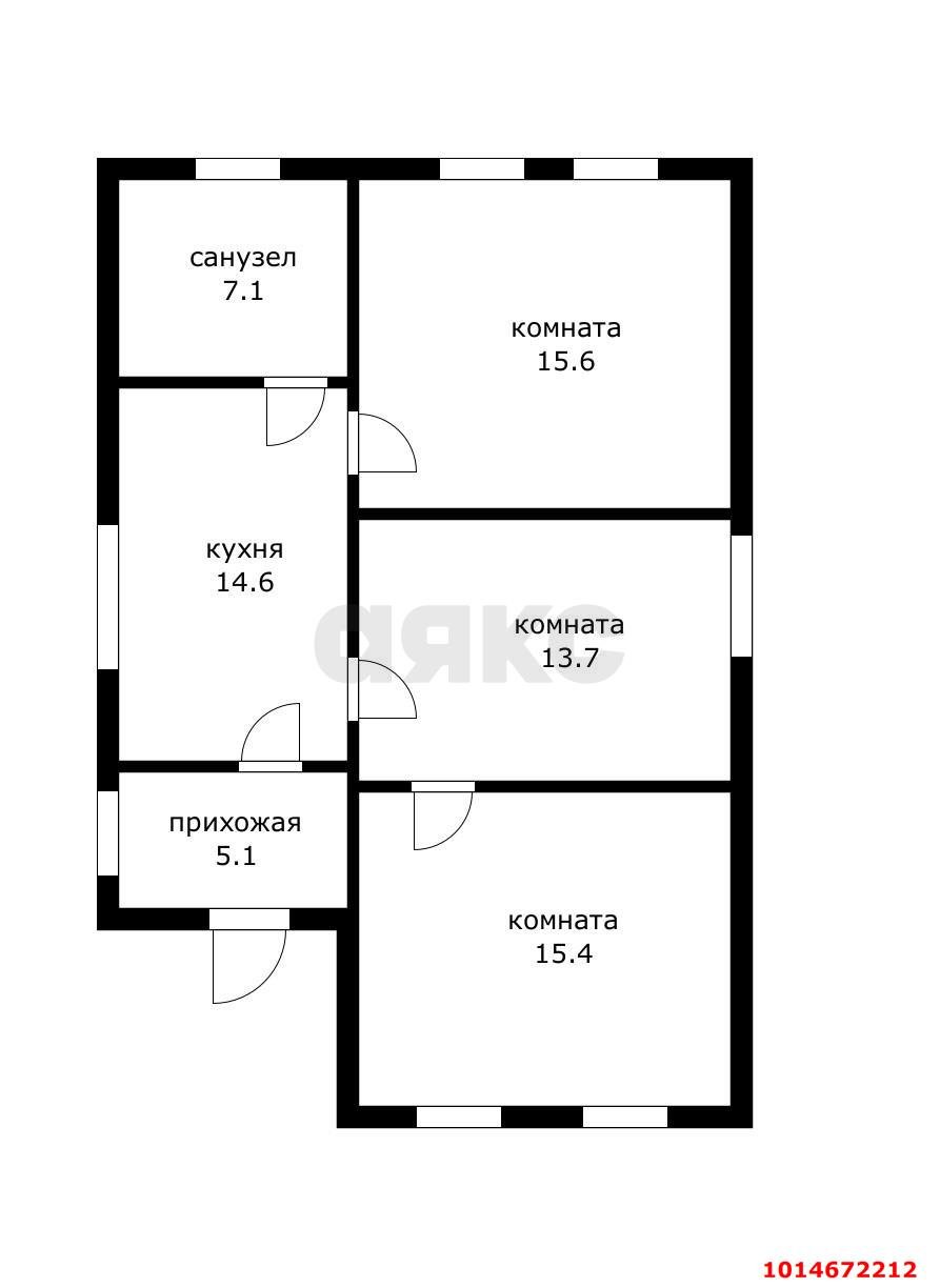 Фото №11: Дом 71&nbsp;м² + 4.05&nbsp;сот., 1&nbsp;эт. - Краснодар, Центральный внутригородской округ, мкр. Дубинка, ул. 1-я Линия Поймы реки Кубань, 183