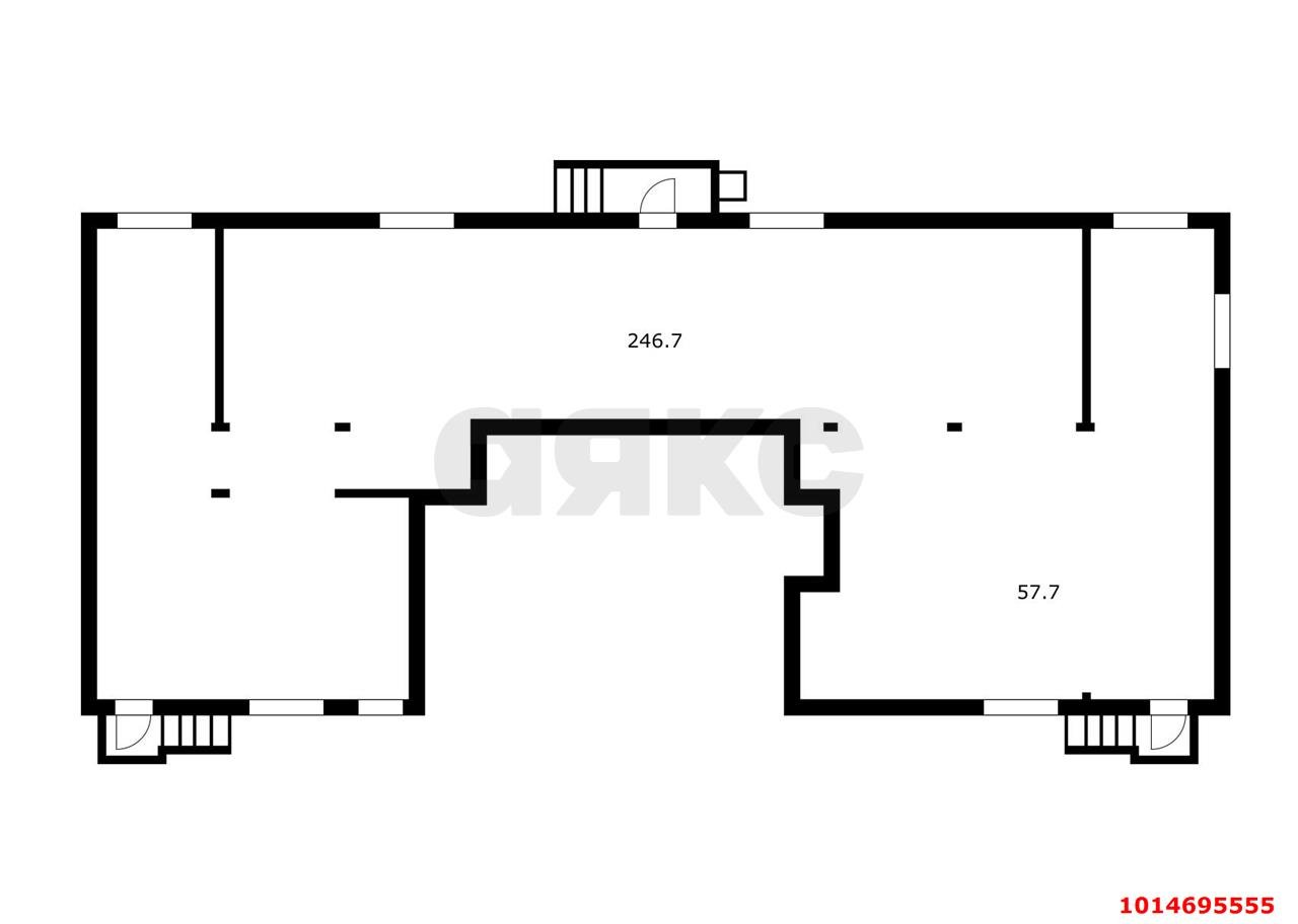 Фото №9: Торговое помещение 304&nbsp;м², 1/8&nbsp;эт. - Новая Адыгея, мкр. жилой комплекс Новый, ул. Бжегокайская, 21/1к2