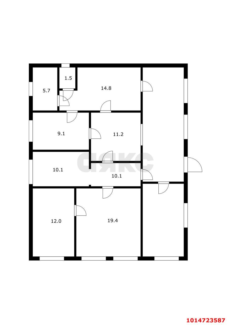 Фото №18: Дом 89&nbsp;м² + 6.2&nbsp;сот., 1&nbsp;эт. - Кошехабль, ул. Гагарина
