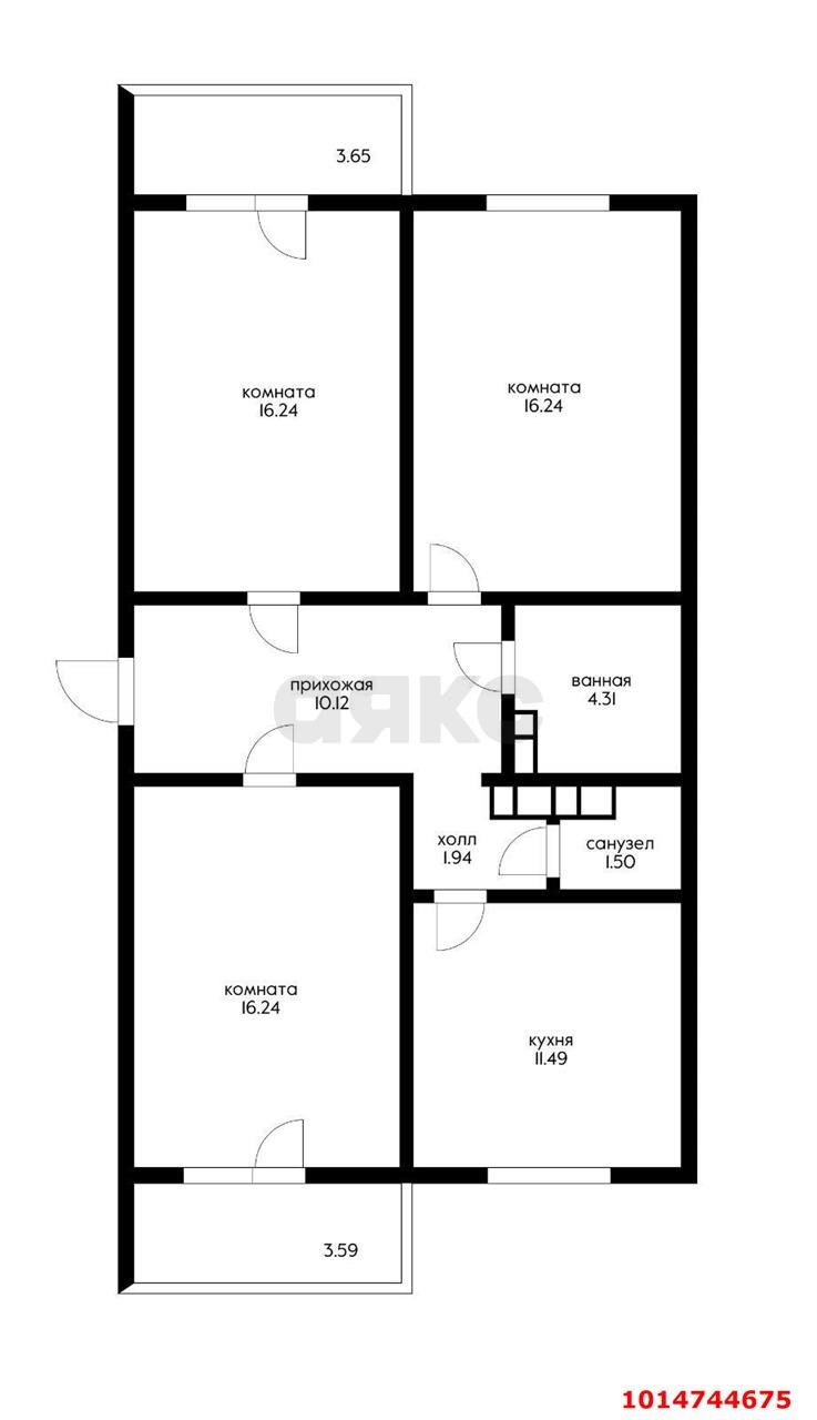 Фото №19: 3-комнатная квартира 77&nbsp;м², 8/9&nbsp;эт. - Краснодар, Прикубанский внутригородской округ, мкр. жилой комплекс Мой Город, ул. Западный Обход, 39/1к7