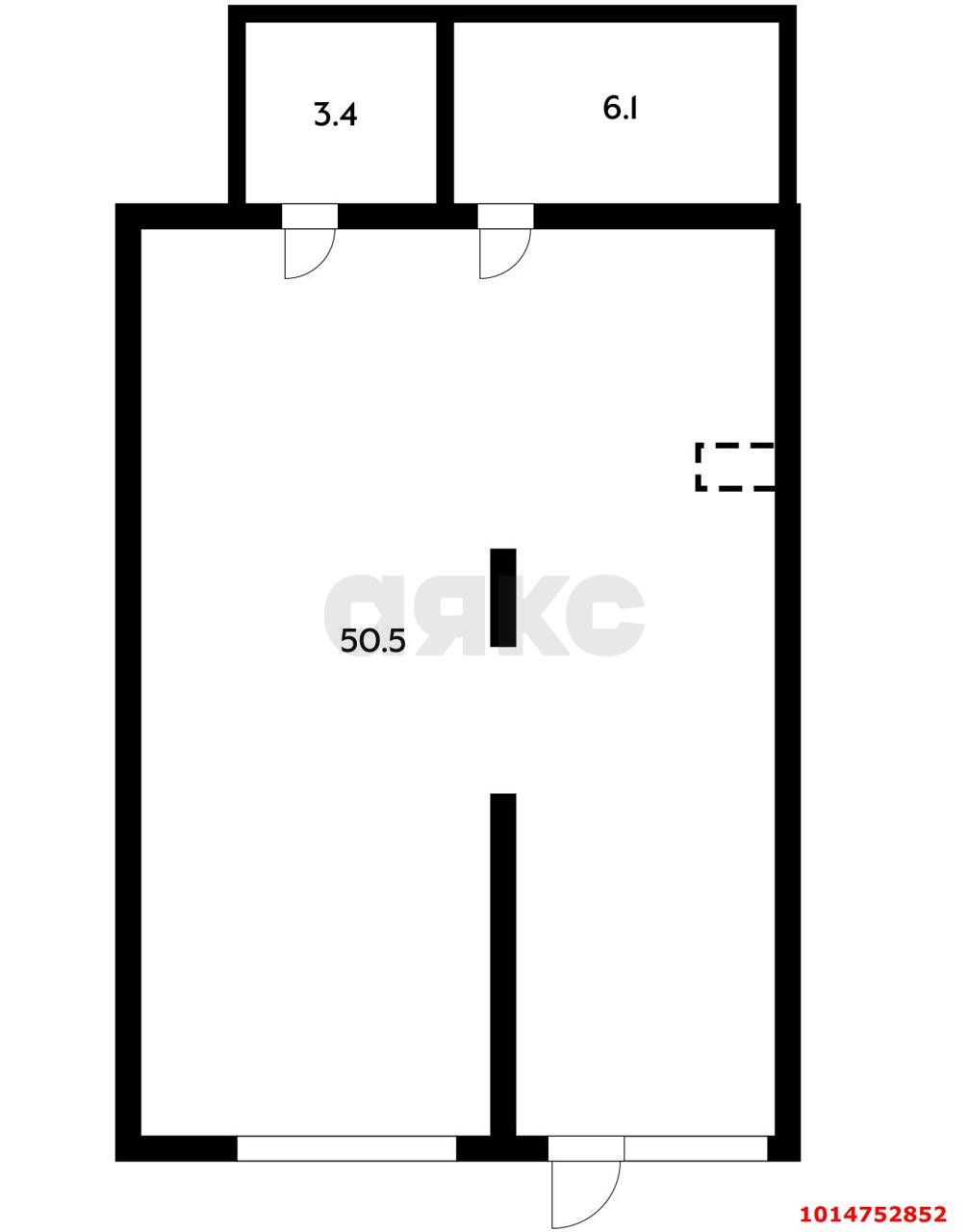 Фото №2: Торговое помещение 60&nbsp;м², 1/24&nbsp;эт. - Краснодар, Прикубанский внутригородской округ, мкр. Музыкальный, ул. Российская, 257/7