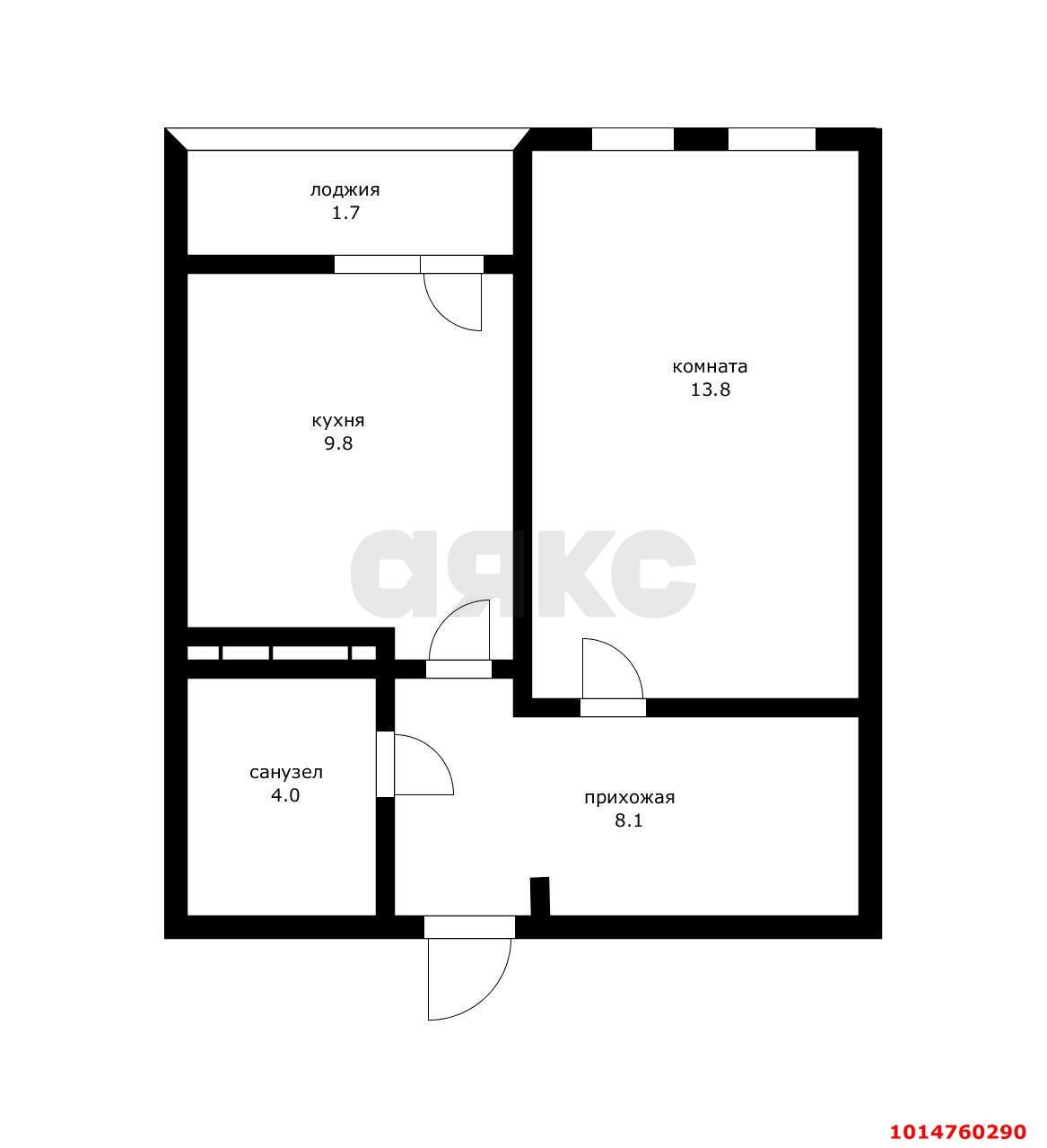 Фото №15: 1-комнатная квартира 37&nbsp;м², 12/16&nbsp;эт. - Краснодар, Прикубанский внутригородской округ, мкр. Фестивальный, ул. Круговая, 4/1