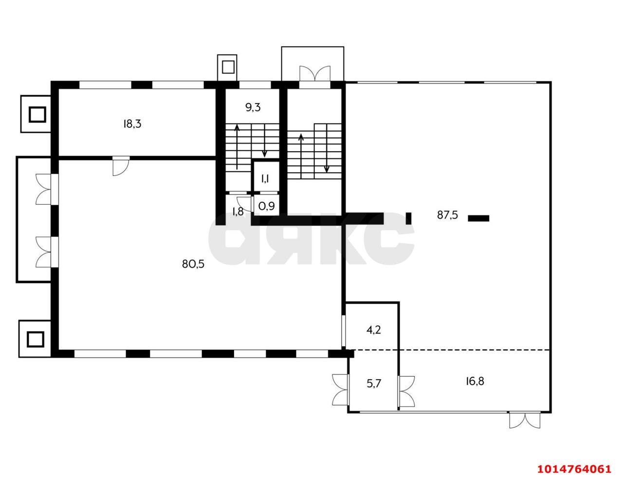 Фото №5: Торговое помещение 430&nbsp;м², 1/5&nbsp;эт. - Краснодар, Карасунский внутригородской округ, мкр. Гидростроителей, ул. имени Дмитрия Благоева, 28