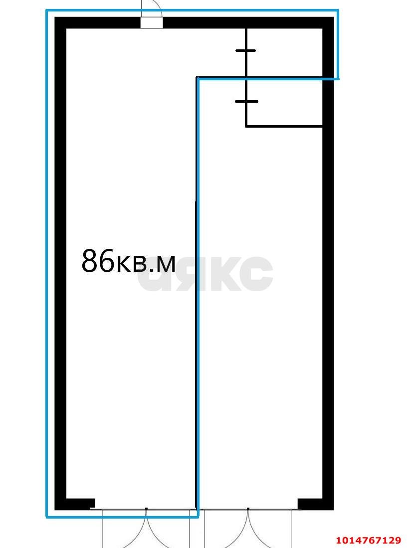 Фото №6: Торговое помещение 86&nbsp;м², 1/1&nbsp;эт. - Краснодар, Прикубанский внутригородской округ, мкр. Северный, ул. Пригородная, 13