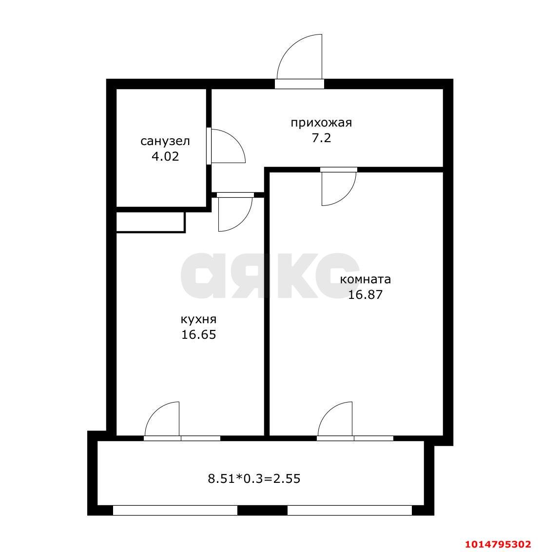 Фото №9: 1-комнатная квартира 45&nbsp;м², 5/9&nbsp;эт. - Знаменский, Карасунский внутригородской округ, мкр. Родные Просторы, ул. Природная, 10Бк9