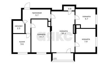 Фото №1: 4-комнатная квартира 54 м², 2/2 эт. - Южный, ул. Садовая, 34/1