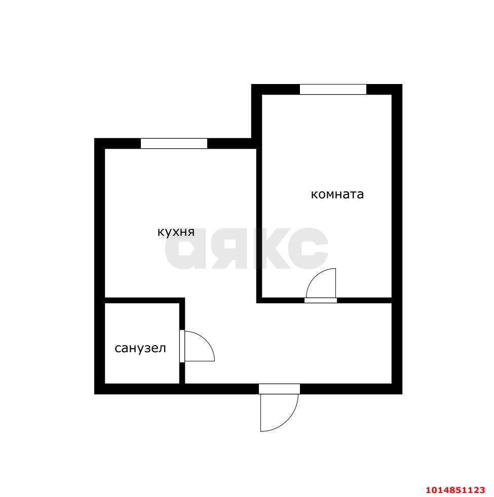 Фото №15: 1-комнатная квартира 38&nbsp;м², -1/4&nbsp;эт. - Знаменский, Карасунский внутригородской округ, мкр. жилой комплекс Первомайский, ул. Первомайская, 36/3