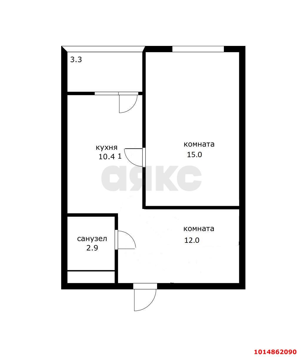 Фото №16: 1-комнатная квартира 39&nbsp;м², 2/24&nbsp;эт. - Краснодар, Центральный внутригородской округ, ЖК Краснодар, мкр. Центральный, ул. Железнодорожная, 23/1