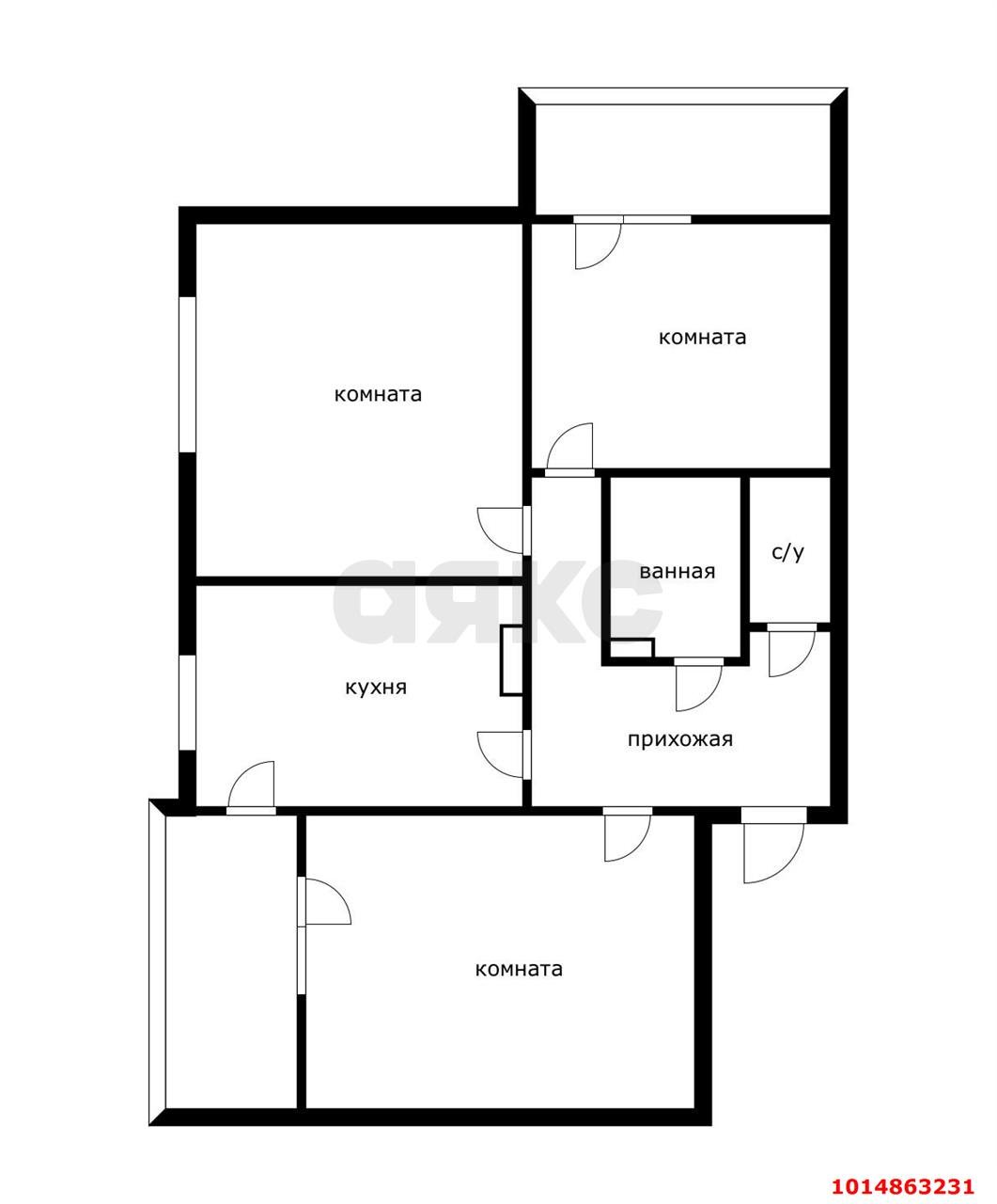 Фото №1: 3-комнатная квартира 90&nbsp;м², 10/20&nbsp;эт. - Краснодар, Прикубанский внутригородской округ, Авиагородок, мкр. ЖК На Стахановской, ул. Стахановская, 1/3