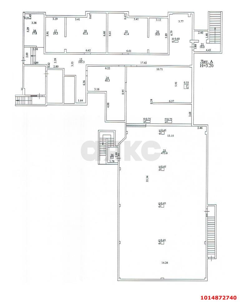 Фото №8: Торговое помещение 530&nbsp;м², 1&nbsp;эт. - Краснодар, Прикубанский внутригородской округ, ЖК Губернский, мкр. 6-й квартал, ул. имени Героя Николая Шевелёва, 7