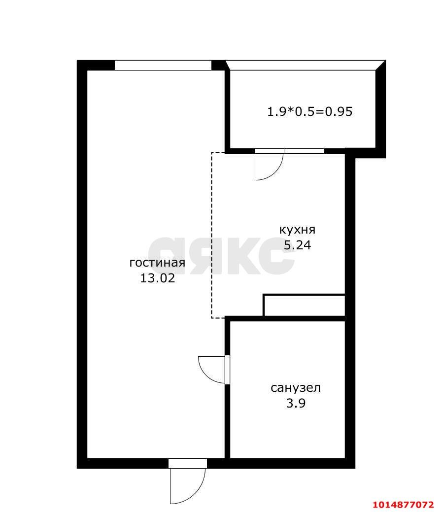 Фото №12: Студия 21&nbsp;м², 10/16&nbsp;эт. - Краснодар, Прикубанский внутригородской округ, мкр. жилой комплекс Архитектор, ул. Наставников, 12к1